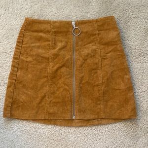 Corduroy mini skirt
